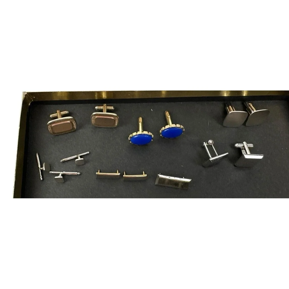 Cuff Links and Shirt Studs  - Lot of 7- vintage Swank & Unmarked